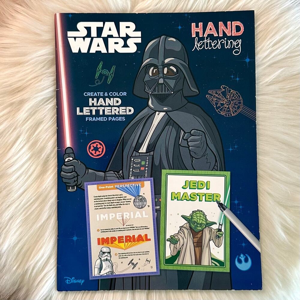 Star Wars Jumbo Colortivity, Stickertivity, & Hand Lettering Books Bundle - Picture 4 of 10